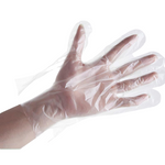 6 Bags 500 Pieces/Bag Kitchen Catering Disposable Gloves Film Plastic Food Baking Food Hygiene Transparent Thickened PE Gloves (Thickened)