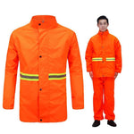 Orange Sanitation Raincoat Work Clothes Reflective Safety Clothes Road Maintenance Upper And Lower Split Suit