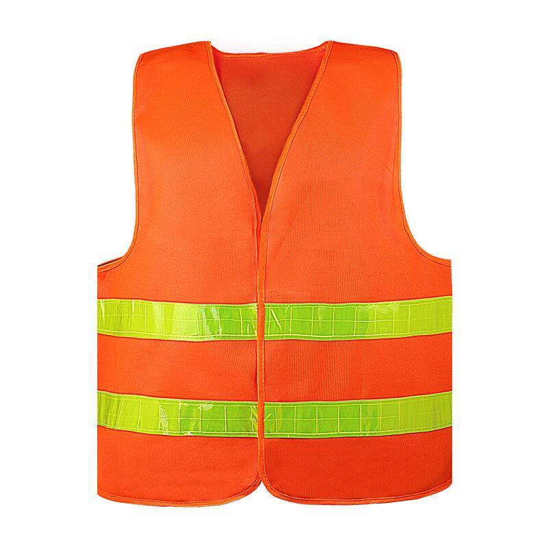 6 Pieces Personal Safety Protection Clothing Reflective Suit Reflective Vest Orange