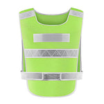 6 Pieces Reflective Vest Safety Vest Warning Safety Suit Environmental Sanitation Vest For Cycling Construction Can Be Printed Fluorescent Green Free Size