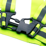 10 Pieces Safety Reflective Strap Sanitation Road Construction Reflective Vest Vehicle Safety Rescue Night Run Riding Vest