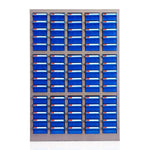 75 Drawer Without Door Cabinet Blue Drawer Parts Cabinet Floor Type Storage Screw Material Tool Component Cabinet Storage Cabinet Sample Cabinet