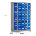 75 Drawer Without Door Cabinet Blue Drawer Parts Cabinet Floor Type Storage Screw Material Tool Component Cabinet Storage Cabinet Sample Cabinet