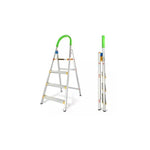 Aluminum Alloy Four Step Ladder Folding Ladder Herringbone Ladder Working Height 880mm Maximum Load 100kg