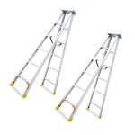 2.5m Folding Miter Ladder Aluminum Alloy Miter Ladder Custom Thickened Double Side Ladder A-type Miter Ladder