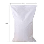 50 Pcs Moisture Proof And Waterproof Woven Bag Snakeskin Bag Express Parcel Bag Packing Load Carrying Bag Cleaning Garbage Bag 50 * 80 White