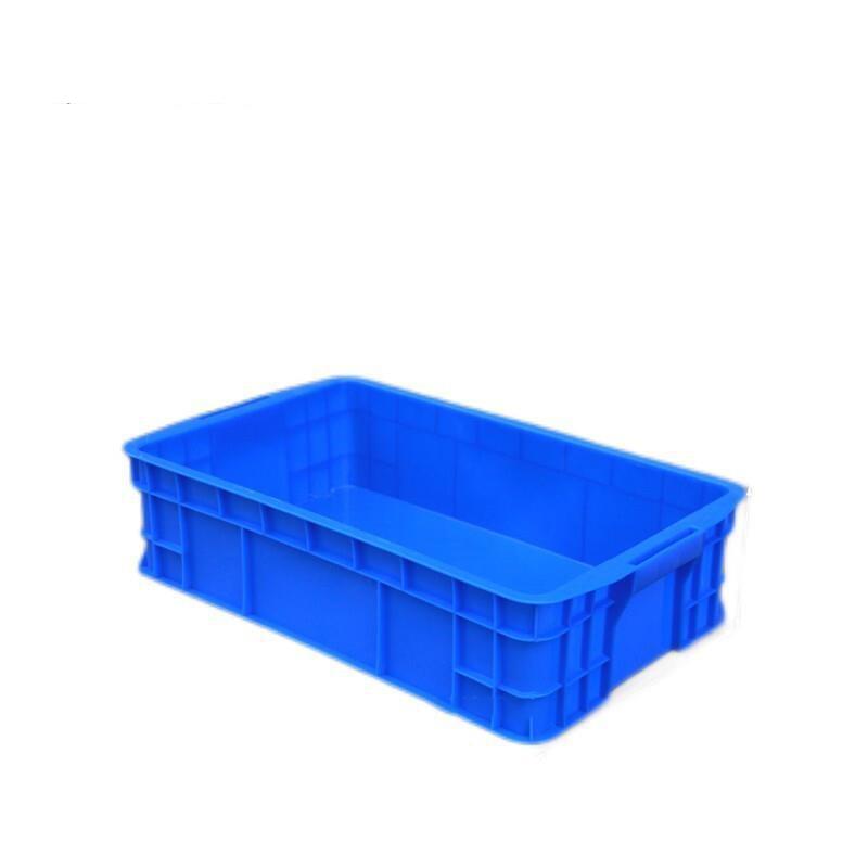 6 Pieces Blue Thickened Plastic Turnover Box Rectangular Finishing Box Logistics Storage Box Material BoxShelf Parts Box (515 * 310 * 130)