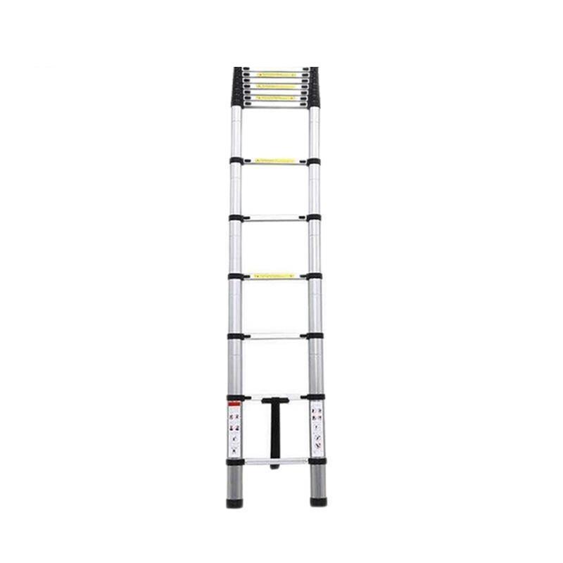 4.7m Thickened Aluminum Alloy Bamboo Ladder Engineering Aluminum Alloy Thickened Folding Ladder Joint Folding Bamboo Ladder Multifunctional Portable Aluminum Ladder Engineering Ladder