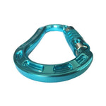 Three-Gear Automatic D-Type Safety Buckle Blue Steel Safety Lock D-Shape Hook Lock Equipment for Rock Climbing Lifting Construction
