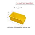 10 Pcs Parts Box No.3 Yellow 190 * 105 * 75 Tool Storage Box Plastic Box Shelf Case