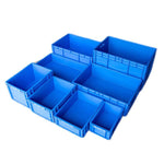 800 * 600 * 230 mm Plastic Turnover Box Logistics Transfer Box Warehouse Workshop Plastic Box Transport Storage Box  (blue)