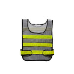 10 Pieces Night Reflective Mesh Vest Reflective Vest Safety Clothing Sanitation Workers Traffic Construction Warning Reflective Vest Fluorescent Green