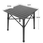 Outdoor Table And Chair Set Folding Aluminum Table Barbecue Picnic Table And Chair Balcony Stool Portable Camping Table And Chair 4 Chairs 1 Table