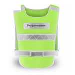 10 Pieces Reflective Vest Vest Safety Clothes Traffic Car Night Riding (Fluorescent Yellow Breathable)