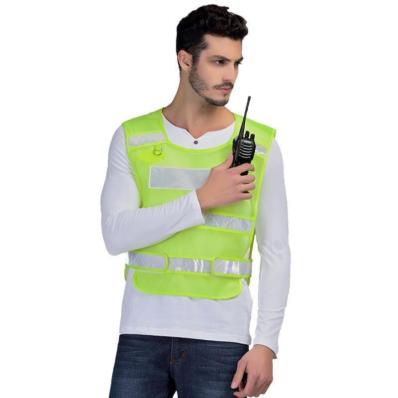 Anti Freeze Cracking Reflective Vest Breathable Without Printed Fluorescent Yellow