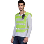 Anti Freeze Cracking Reflective Vest Breathable Without Printed Fluorescent Yellow