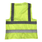 10 Pieces Yellow Reflective Vest Gray Two Horizontal And Two Vertical Reflective Strips Traffic Garden Sanitation Safety Suit Warning Function  Construction Vest