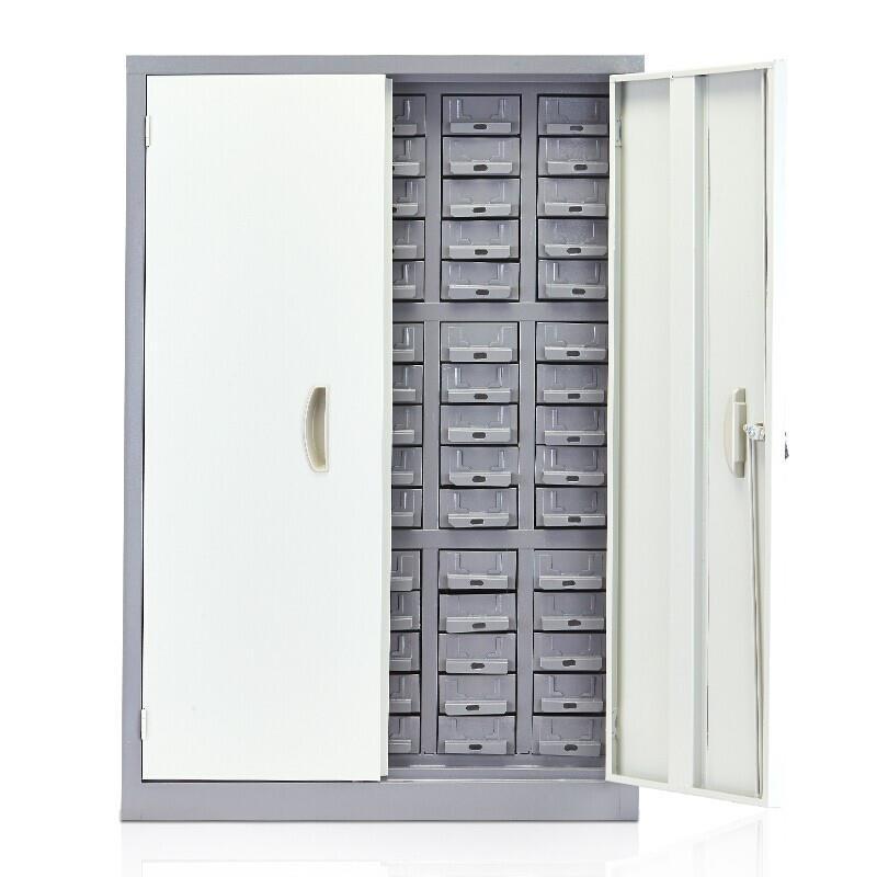 75 Iron Drawer Cabinet With Door Parts Cabinet Floor Type Storage Screw Material Tool Component Cabinet Storage Cabinet Sample Cabinet