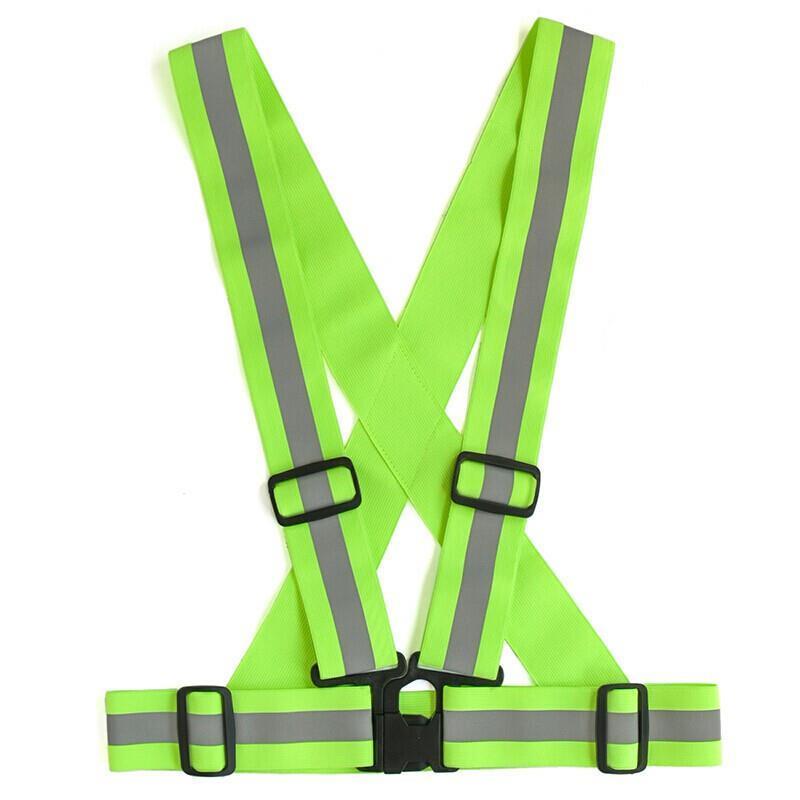 6 Pieces Reflective Strap Elastic Easy To Carry Eye-catching Fluorescent Yellow