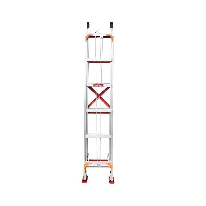 8m Thickened Aluminum Alloy Lifting Ladder Telescopic Ladder Non-slip Adjustable