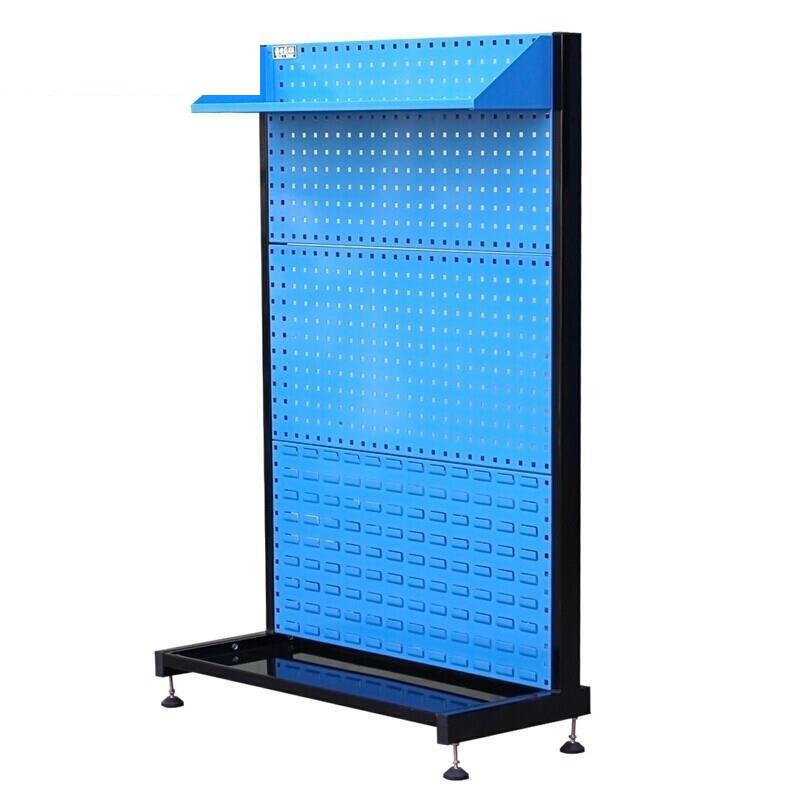 Movable Wheel Double-sided Material Finishing Rack Hardware Tool Exhibition Rack Tool Hanging Rack Display Rack La114103