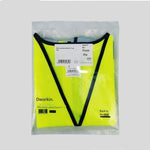 10 Pieces Yellow Reflective Vest Highlight Night Work Safety Vest for Engineering Construction Traffic Sanitation Workers Labor Protection Vest