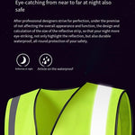 10 Pieces Reflective Running Vest Safety Reflective Vest with Zipper and Pockets for Running Cycling Walking Outdoor Work