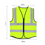 10 Pieces Reflective Vest Safety Suit Automobile Traffic Safety Riding Sanitation Worker Construction Coat Reflective Coat