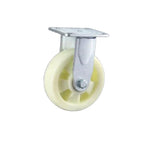 6 Fixed Biaxial Beige Polypropylene(PP) Casters 4 Medium And Heavy Directional Wheels