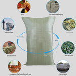 80*100cm 50 Pieces Gray Green Moisture Proof And Waterproof Woven Bag Moving Bag Snakeskin Bag Express Parcel Bag