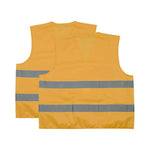 6 Pieces Yellow Reflective Vest Fluorescent Vest Road Construction Work Safety Vests Outdoor Safety Clothes
