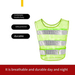 10 Pieces Reflective Vest Car Annual Inspection Safety Suit Environmental Sanitation Reflective Vest Multi Pocket Construction Vest