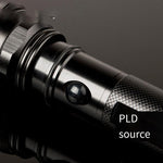 Led Strong Light Flashlight 3w Aluminum Alloy Rechargeable Lighting Flashlight Black