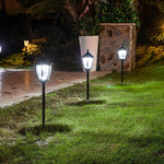 Solar Floor Lamp Garden Villa Outdoor Courtyard Lamp Community Aisle Waterproof Lawn Floor Lamp Black Two Color Light