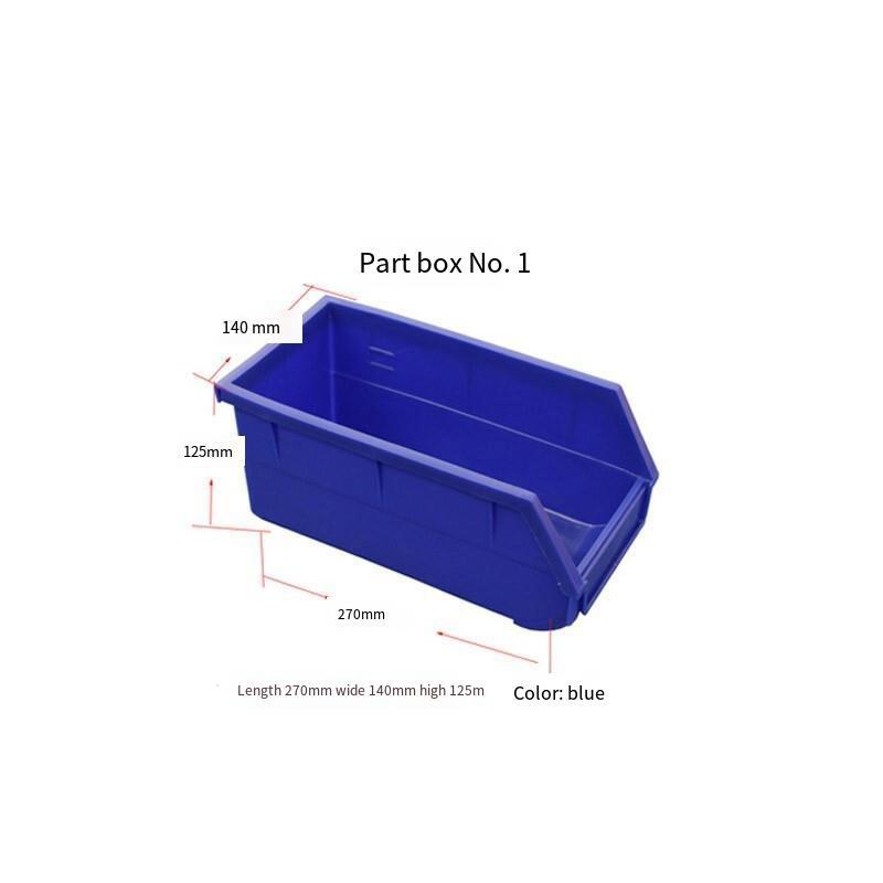 6 Packs Parts Box No.1 Blue 270 * 140 * 125 Combined Screw Box Tool Storage Box Plastic Box Shelf