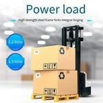1.5t All Electric Mini Electric Stacker Lift Truck Narrow Leg 560 mm Black And White