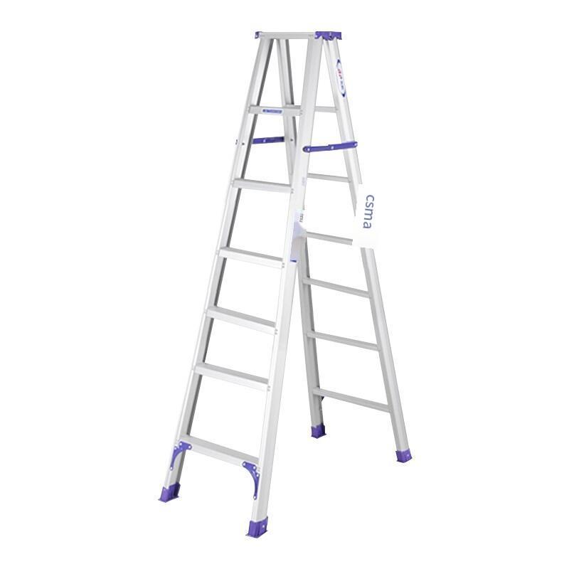 2.1m Hinge Ladder Steps Magnesium Aluminum Alloy Widening and Thickening  Steps 7 * 2