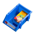 Inclined Plastic Box Combined Parts Box Material Box Assembly Component Box Tool Box Goods Shelf X1 Blue 180 * 120 * 80mm (50 Pieces)