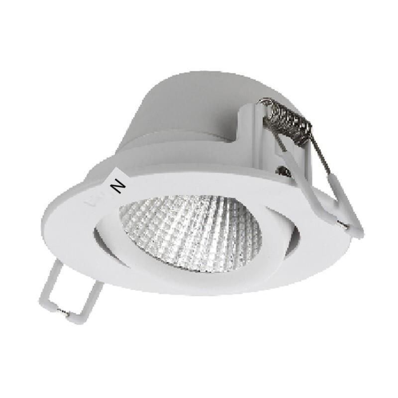 6 Pieces Ceiling Light 3W Embedded Installation Cold Light 4000k Ordinary Switch Control Alloy Material
