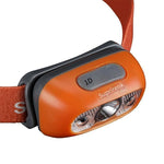 Induction Headlamp Strong Light Charging Waterproof Headlights LED Night Fishing Light Head Light Orange 1 Set