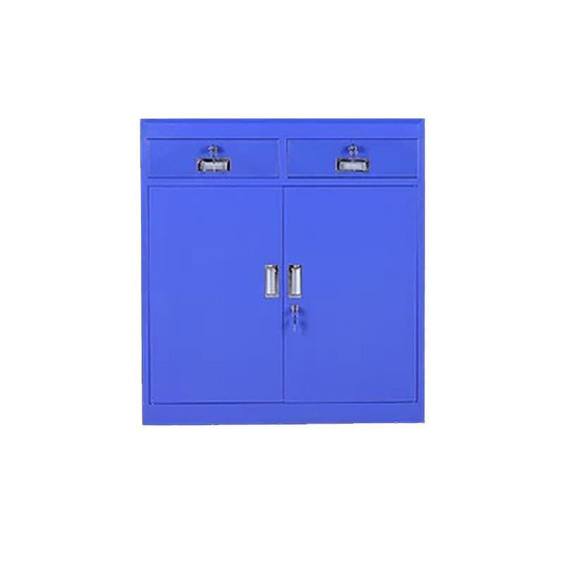 980 * 900 * 400mm Heavy Metal Tool Cabinet Thickened Sheet Iron Cabinet Tool Box Storage Cabinet With Drawer Blue Double Bucket