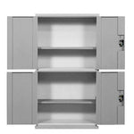Gray Four Door 1800 * 1000 * 500mm Heavy Hardware Tool Cabinet Thickened Sheet Iron Cabinet Tool Box Factory Auto Repair Workshop Storage Cabinet With Drawer