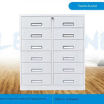 12 Bucket Low Thickened Cabinet Office Multi-layer Storage Material Cabinet With Lock Multi Bucket File Cabinet File Iron Drawer Cabinet