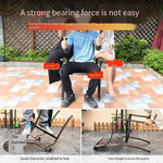 Outdoor Barbecue Table and Chairs Cast Aluminum Alloy Smokeless Multi-Functional BBQ Dining Sets for Courtyard Garden (4 Chairs+137cm Round Table)