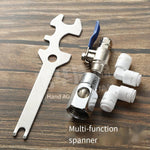 150 Pieces Household Water Purifier Installation Multi-function Wrench Kitchen Pipe Fork PE Pipe Removal Accessories Plastic Pipe Fork