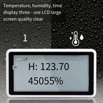 6 Pieces Home High Precision Electronic Temperature And Humidity Meter With Time Clock Function Large Screen LCD Indoor Baby Room Dl336001