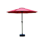 Outdoor Sunshade Courtyard Umbrella Beach Advertisement Security Guard Box Umbrella Furniture 4-strand Spanner Umbrella 2.2 * 2.2 M Wine Red