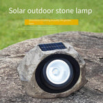 Solar Lamp Simulation Stone Courtyard Outdoor Waterproof Garden Lawn Decorative Spot Lamp Lawn