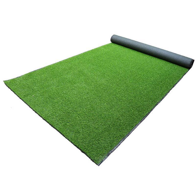 Simulation Lawn Carpet Outdoor Kindergarten Artificial Turf Plastic Artificial Grass Balcony Interior Decoration False Army Green 1.0cm Encryption 10㎡