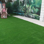 Simulation Lawn Carpet Outdoor Kindergarten Artificial Turf Plastic Artificial Grass Balcony Interior Decoration False Army Green 1.0cm Encryption 10㎡